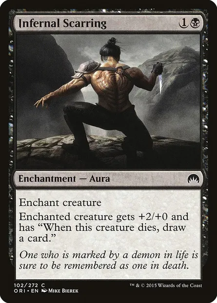 Infernal Scarring, Magic card ORI 102 — Magic Origins set
