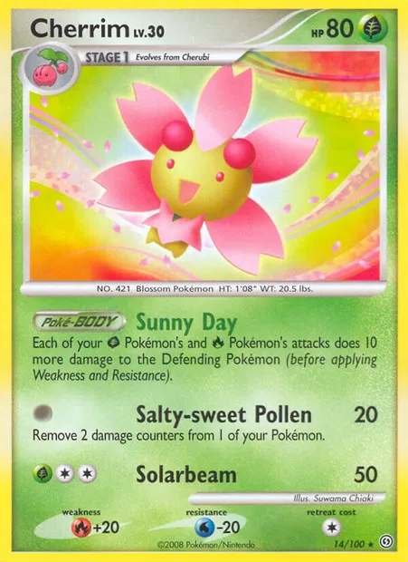 Ceriflor, carte Pokémon SF 14 — extension Tempête