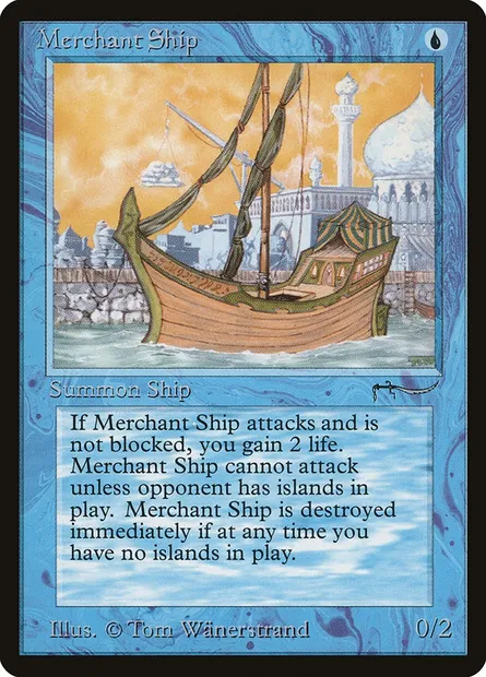 Merchant Ship, Magic card ARN 17 — Arabian Nights set