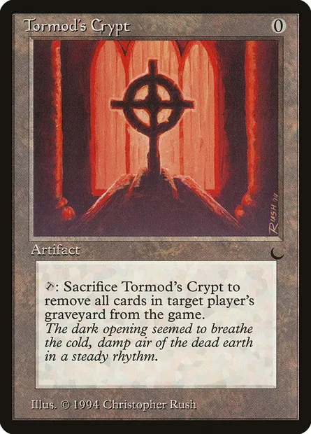 Crypte de Tormod, carte Magic DRK 112 — extension The Dark