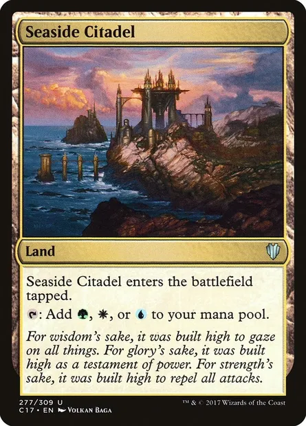 Seaside Citadel, Magic card C17 277 — Commander 2017 set