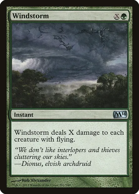 Windstorm, Magic card M14 201 — Magic 2014 set