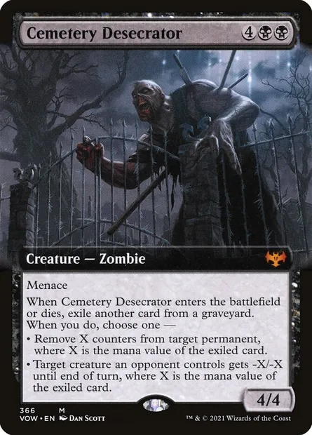 Cemetery Desecrator, Magic card VOW 366 — Innistrad: Crimson Vow set