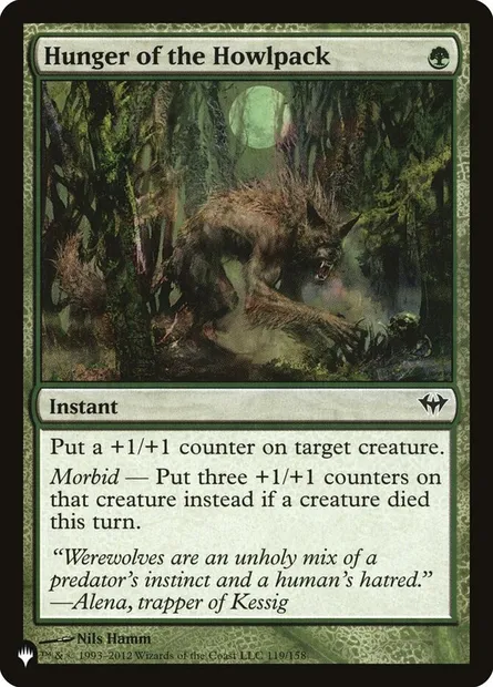 Faim de la hurlemeute, carte Magic PLST DKA-119 — extension The List