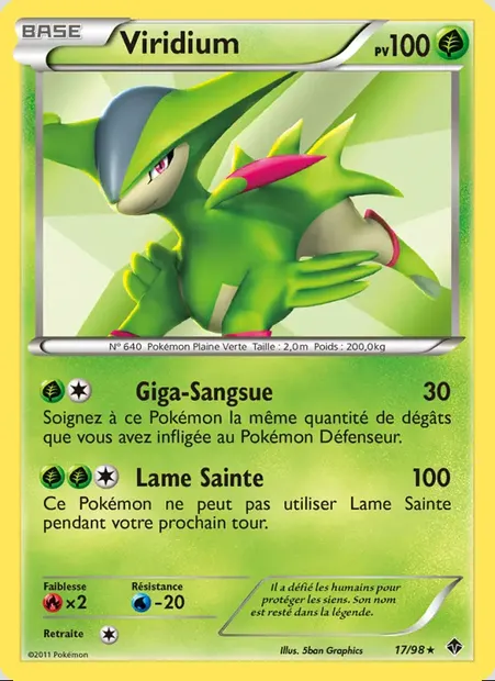 Viridium, carte Pokémon EPO 17 — extension Pouvoirs Émergents