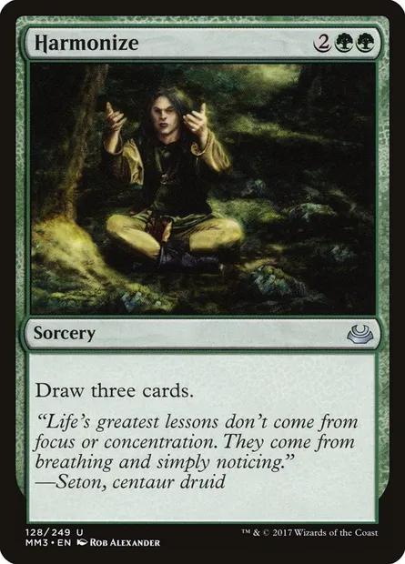 Harmonize, Magic card MM3 128 — Modern Masters 2017 set