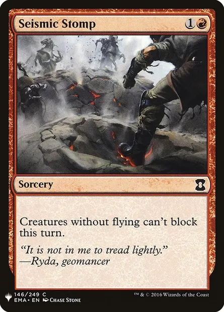 Seismic Stomp, Magic card PLST EMA-146 — The List set