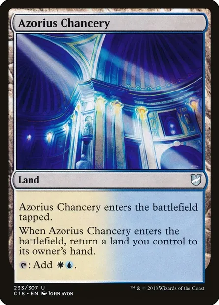 Azorius Chancery, Magic card C18 233 — Commander 2018 set