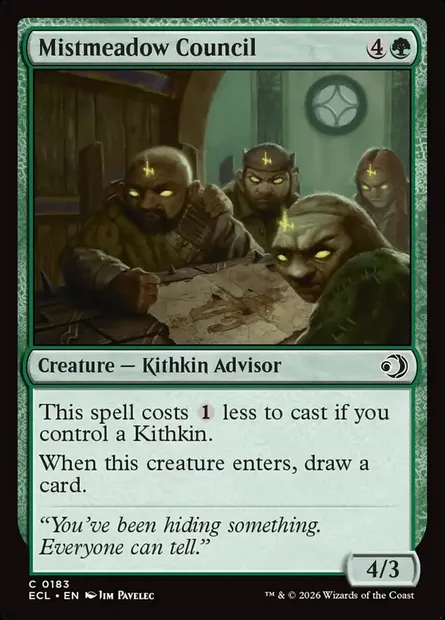 Mistmeadow Council, Magic card ECL 183 — Lorwyn Eclipsed set