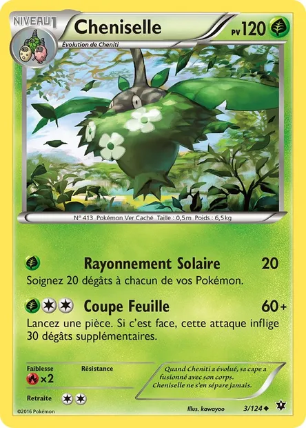 Cheniselle, carte Pokémon FCO 3 — extension Impact des Destins