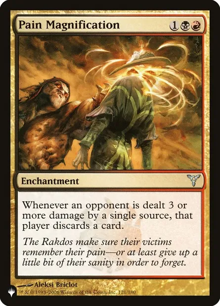 Pain Magnification, Magic card PLST DIS-121 — The List set