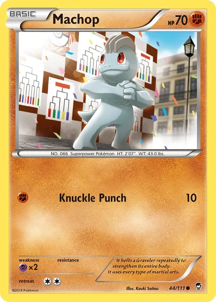 Machop, Pokémon card FFI 44 — Furious Fists set