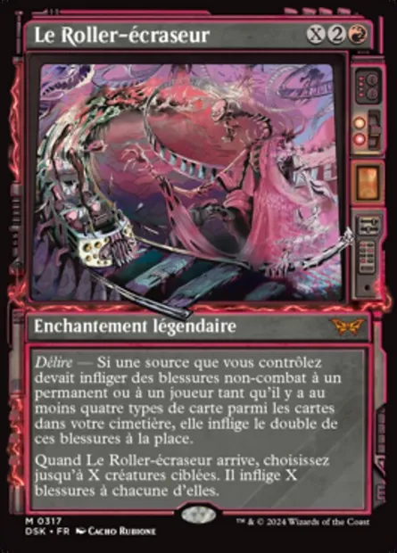 Le Roller-écraseur, carte Magic DSK 317 — extension Duskmourn: House of Horror