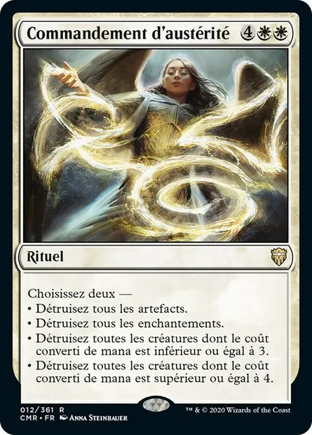 Commandement d'austérité, carte Magic CMR 12 — extension Commander Legends