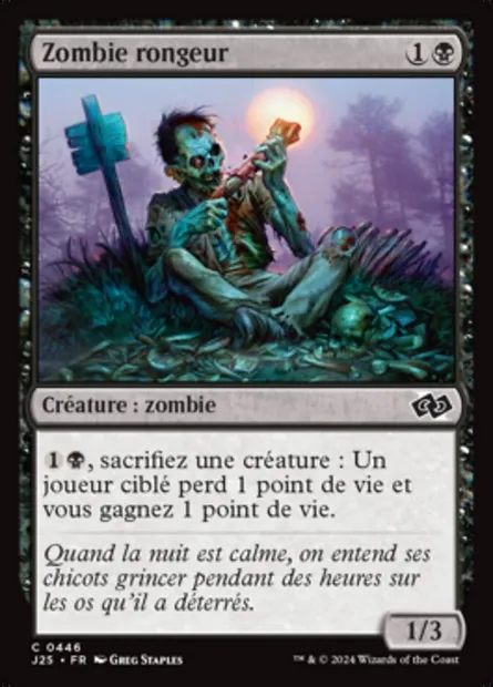 Zombie rongeur, carte Magic J25 446 — extension Foundations Jumpstart