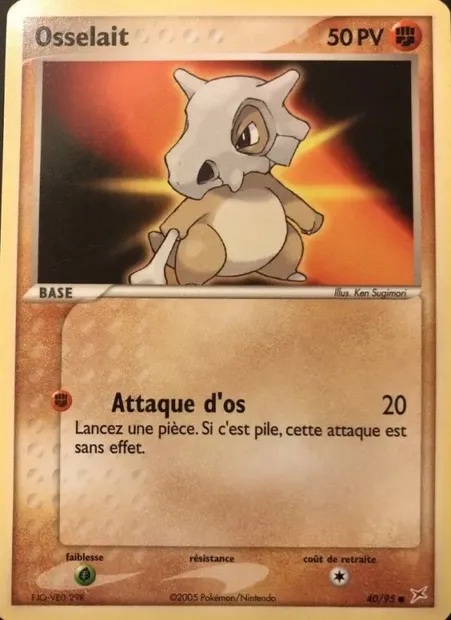Osselait, carte Pokémon MA 40 — extension EX Team Magma vs Team Aqua