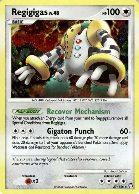 Regigigas Lv.48, carte Pokémon TDX 037 — extension Theme Deck & Blisters Exclusives