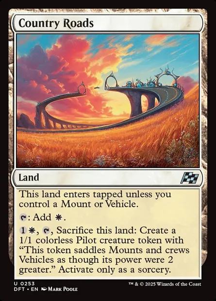 Country Roads, Magic card DFT 253 — Aetherdrift set