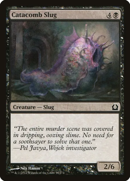 Catacomb Slug, Magic card RTR 58 — Return to Ravnica set