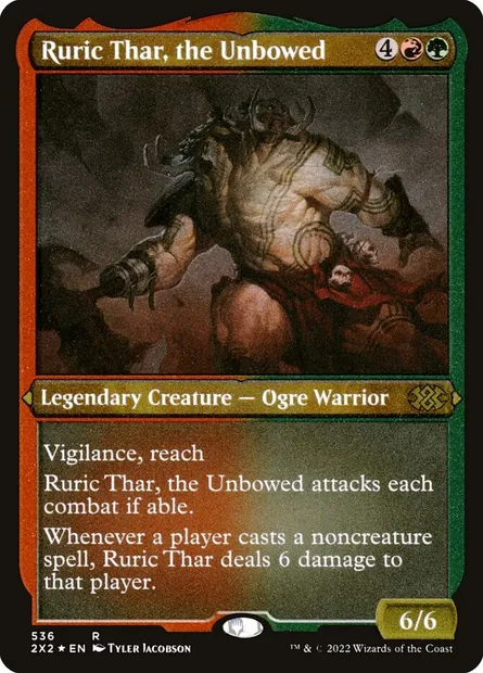 Ruric Thar, the Unbowed, Magic card 2X2 536 — Double Masters 2022 set