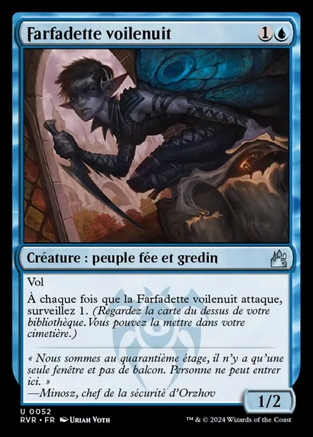 Farfadette voilenuit, carte Magic RVR 52 — extension Ravnica Remastered