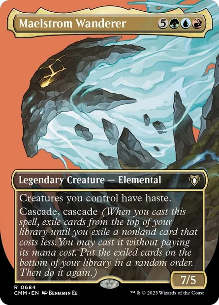 Maelstrom Wanderer, Magic card CMM 684 — Commander Masters set
