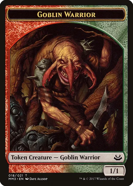 Goblin Warrior, Magic card TMM3 18 — Modern Masters 2017 Tokens set