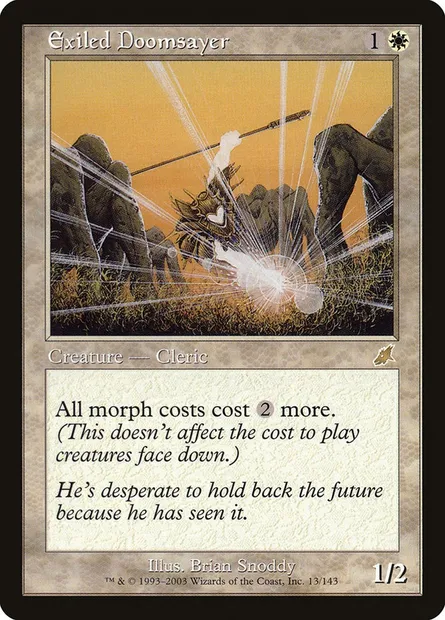 Exiled Doomsayer, Magic card SCG 13 — Scourge set