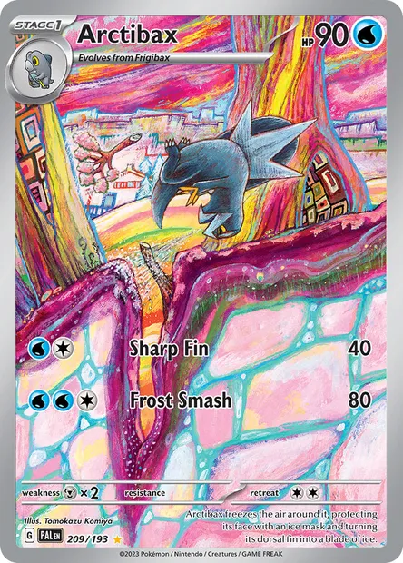 Arctibax, Pokémon card PAL 209 — Paldea Evolved set