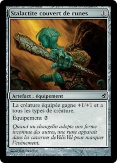 Stalactite couvert de runes, carte Magic LRW 260 — extension Lorwyn