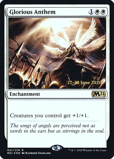 Glorious Anthem, Magic card PM21 21s — Core Set 2021 Promos set