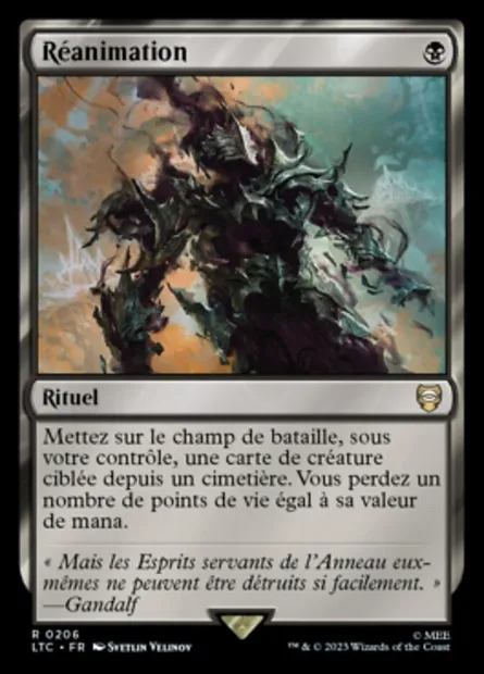 Réanimation, carte Magic LTC 206 — extension Tales of Middle-earth Commander