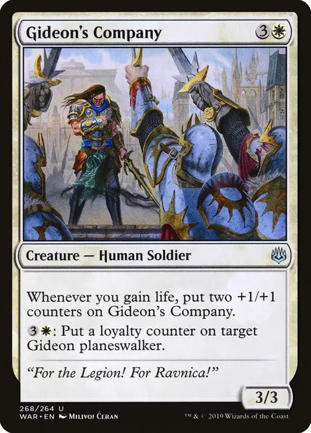 Gideon's Company, Magic card WAR 268 — War of the Spark set