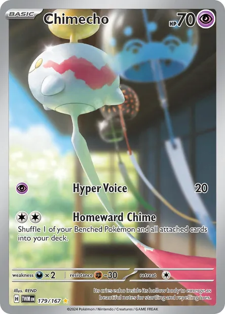 Chimecho, Pokémon card TWM 179 — Twilight Masquerade set