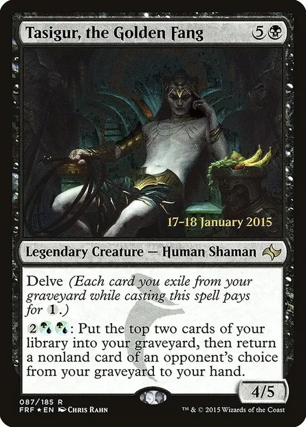 Tasigur, le Croc doré, carte Magic PFRF 87s — extension Fate Reforged Promos
