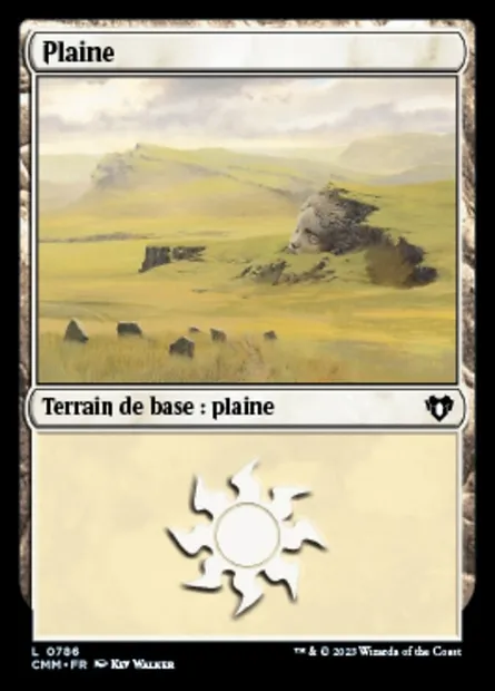 Plaine, carte Magic CMM 786 — extension Commander Masters