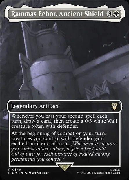 Rammas Echor, Ancient Shield, carte Magic LTC 549 — extension Tales of Middle-earth Commander