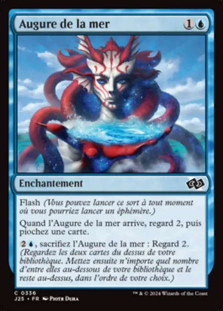 Augure de la mer, carte Magic J25 336 — extension Foundations Jumpstart