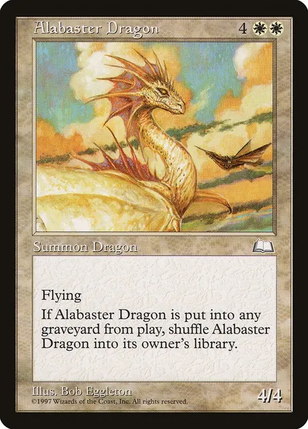 Dragon d'albâtre, carte Magic WTH 2 — extension Aquilon