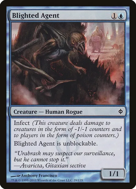 Blighted Agent, Magic card NPH 29 — New Phyrexia set
