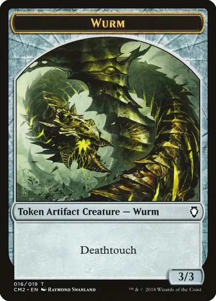 Wurm, carte Magic TCM2 16 — extension Commander Anthology Volume II Tokens