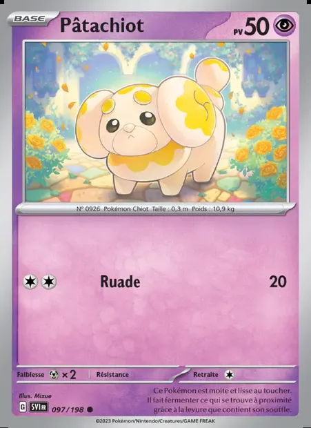 Pâtachiot, carte Pokémon SVI 097 — extension Écarlate et Violet