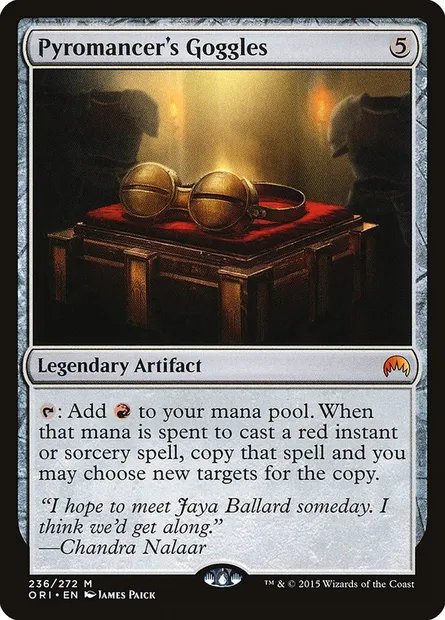 Pyromancer's Goggles, Magic card ORI 236 — Magic Origins set