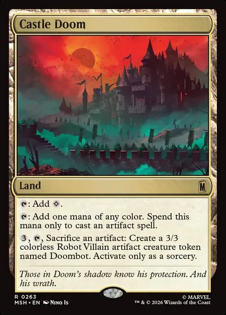 Castle Doom, Magic card MSH 263 — Marvel Super Heroes set