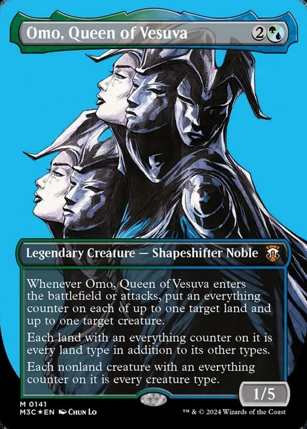 Omo, Queen of Vesuva, Magic card M3C 141 — Modern Horizons 3 Commander set