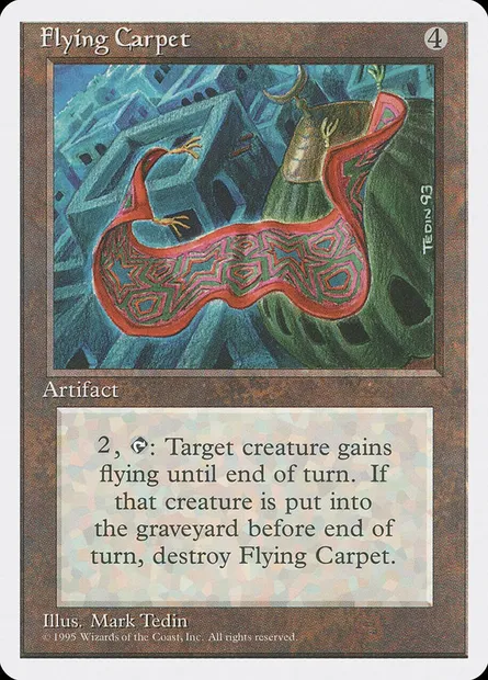 Flying Carpet, Magic card 4ED 320 — Fourth Edition set