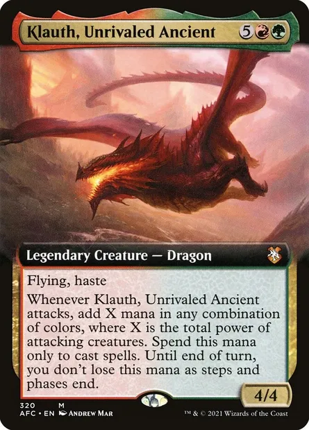 Klauth, Unrivaled Ancient, Magic card AFC 320 — Forgotten Realms Commander set