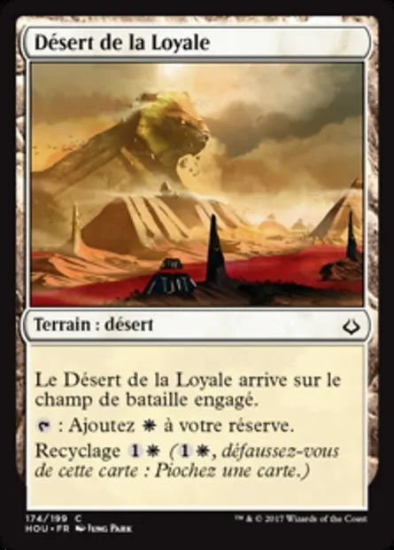 Désert de la Loyale, carte Magic HOU 174 — extension L’âge de la destruction