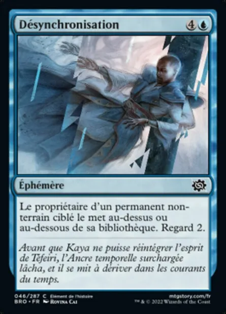 Désynchronisation, carte Magic BRO 46 — extension La Guerre Fratricide