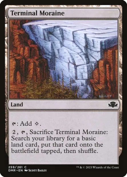Terminal Moraine, Magic card DMR 259 — Dominaria Remastered set